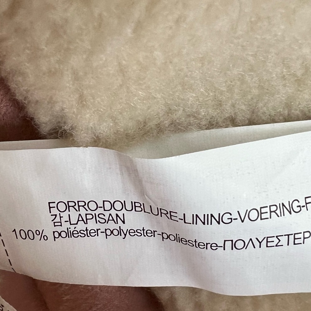 Zara Basic Shearling Double Sided Long Coat with … - image 7